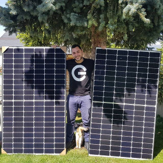 J’ai reçu mes panneaux solaires, 2x350w !