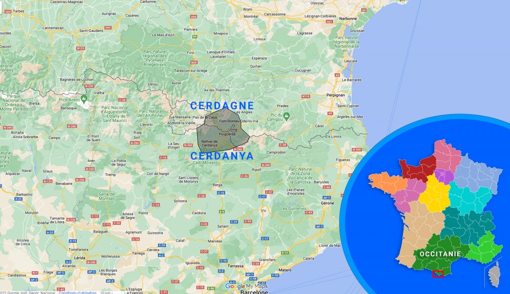 Carte Cerdagne